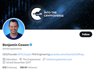 best crypto twitter accounts benjamin cowen