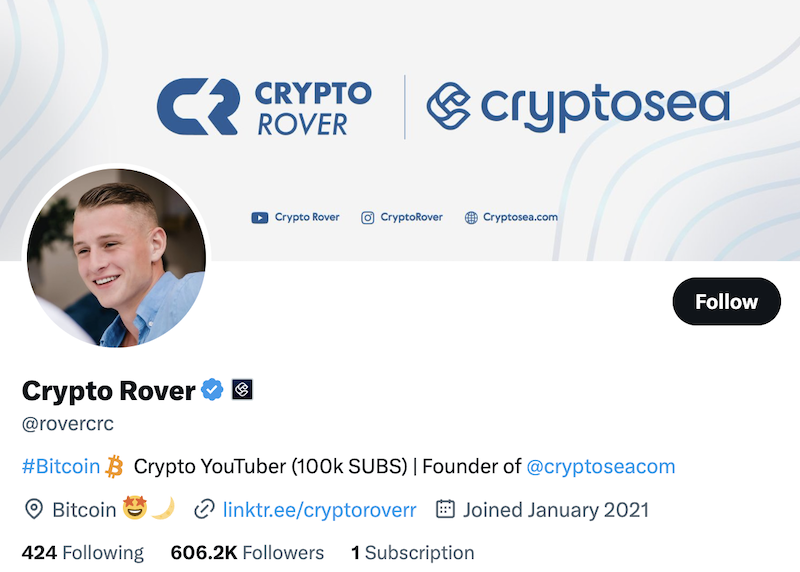 best crypto twitter accounts crypto rover