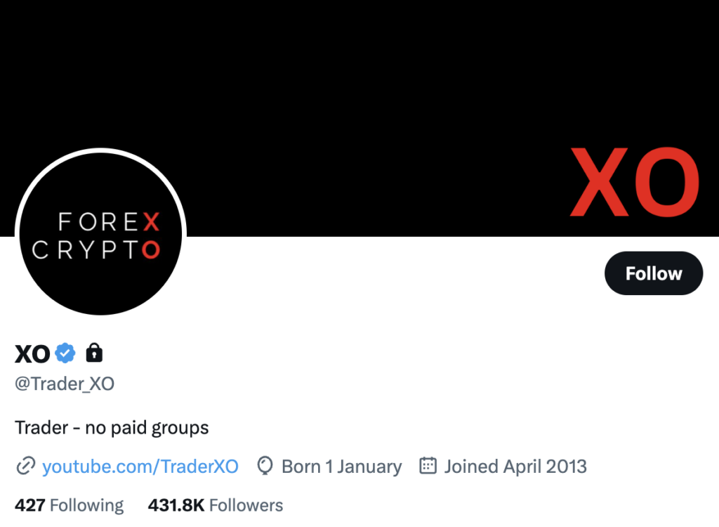 best crypto twitter accounts trader xo