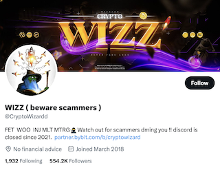 best crypto twitter accounts crypto wizzard tweet cryptody payment